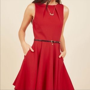 Closet London Red Skater Dress size 8 US / 12 UK